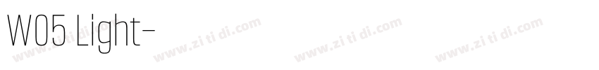 W05 Light字体转换